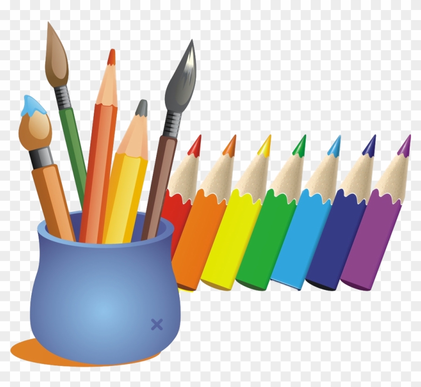 Cartoon Color Pen - Lapices De Colores Animados Png #647510