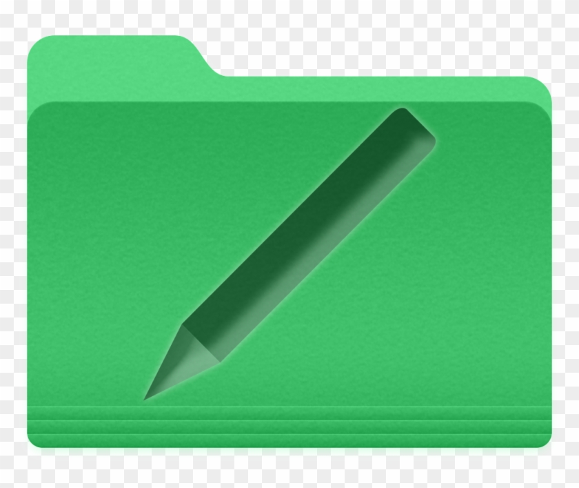 Green Pencil Folder By Icecyberfennec - Bowie Knife #647556