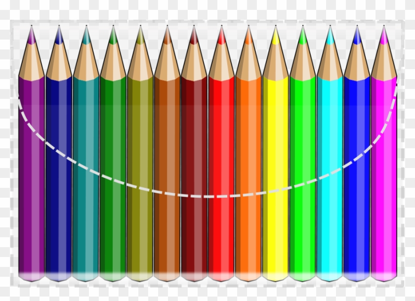 Red Clipart Colour Pencil - Pencils Clip Art #647618