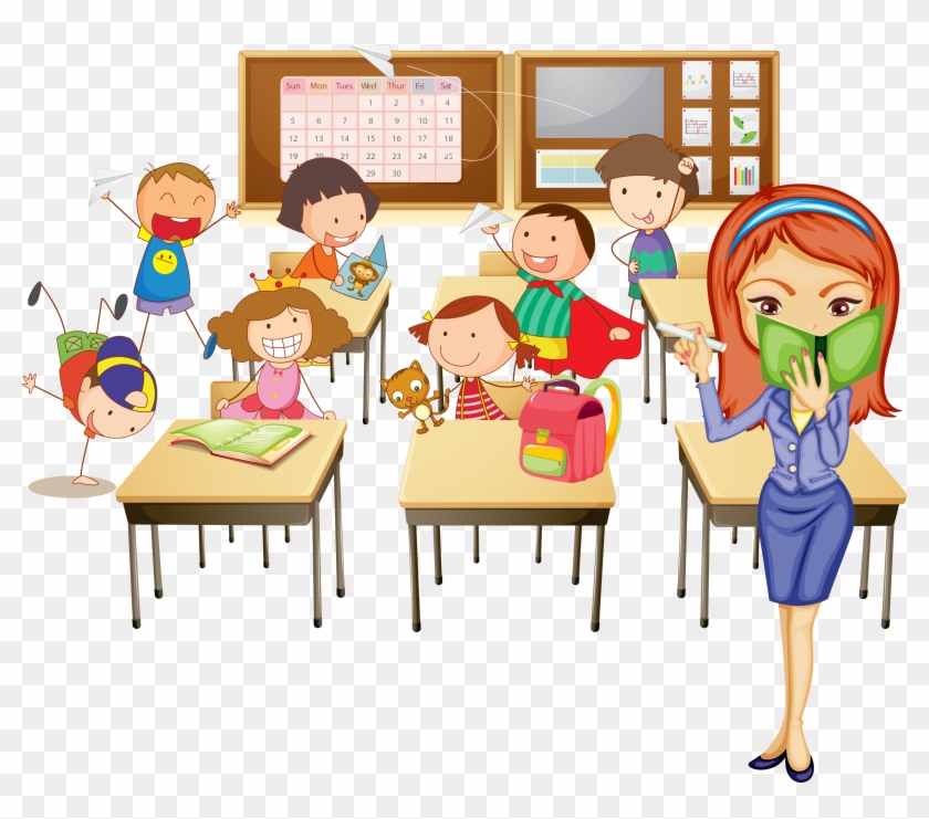 Класс - Teaching In Class Cartoon - Free Transparent PNG Clipart Images Dow...