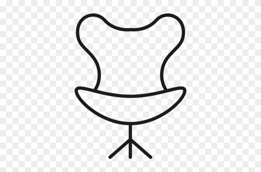 Egg Chair Stroke Icon Transparent Png - Icon #647710