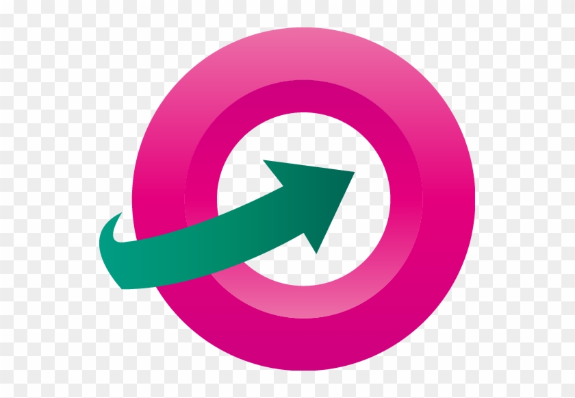 Green Arrow Pink Circle - Circle #647775