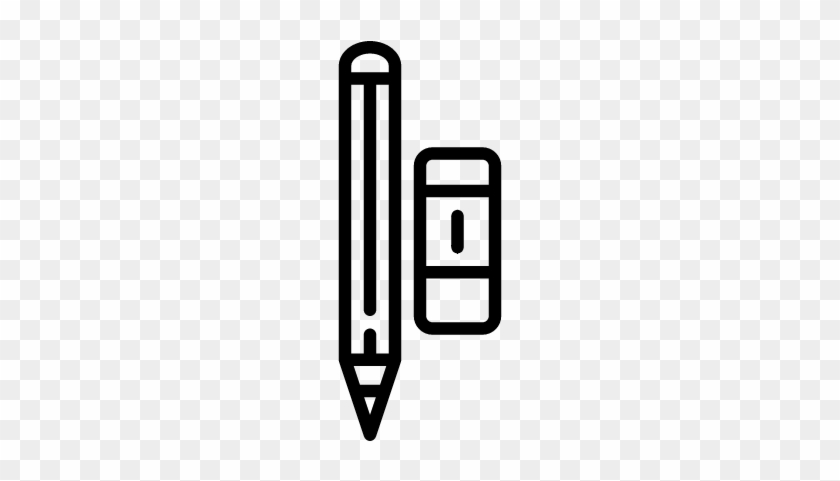 Pencin And Eraser Vector - Icon #647833