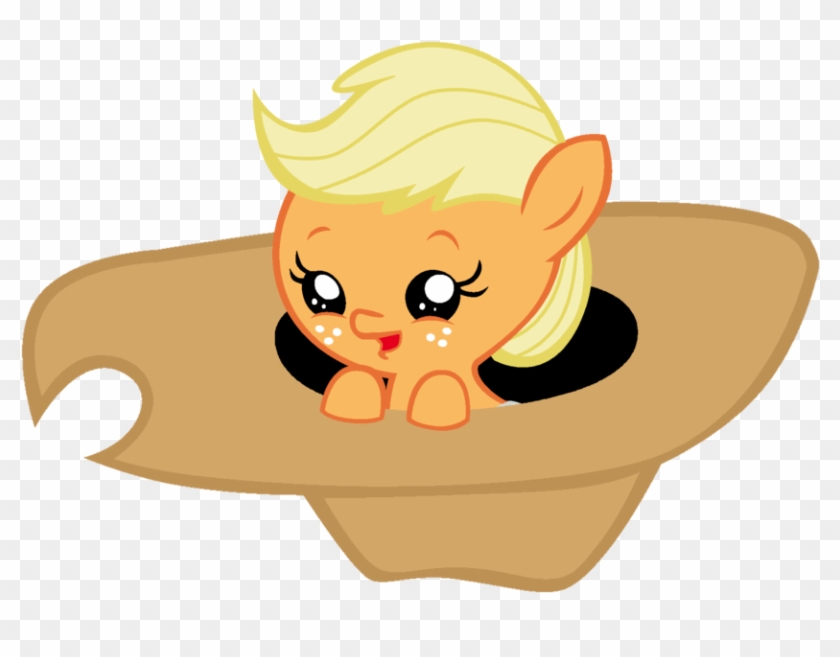 Baby Applejack In Hat By Bronyboy - My Little Pony Baby Applejack #647837