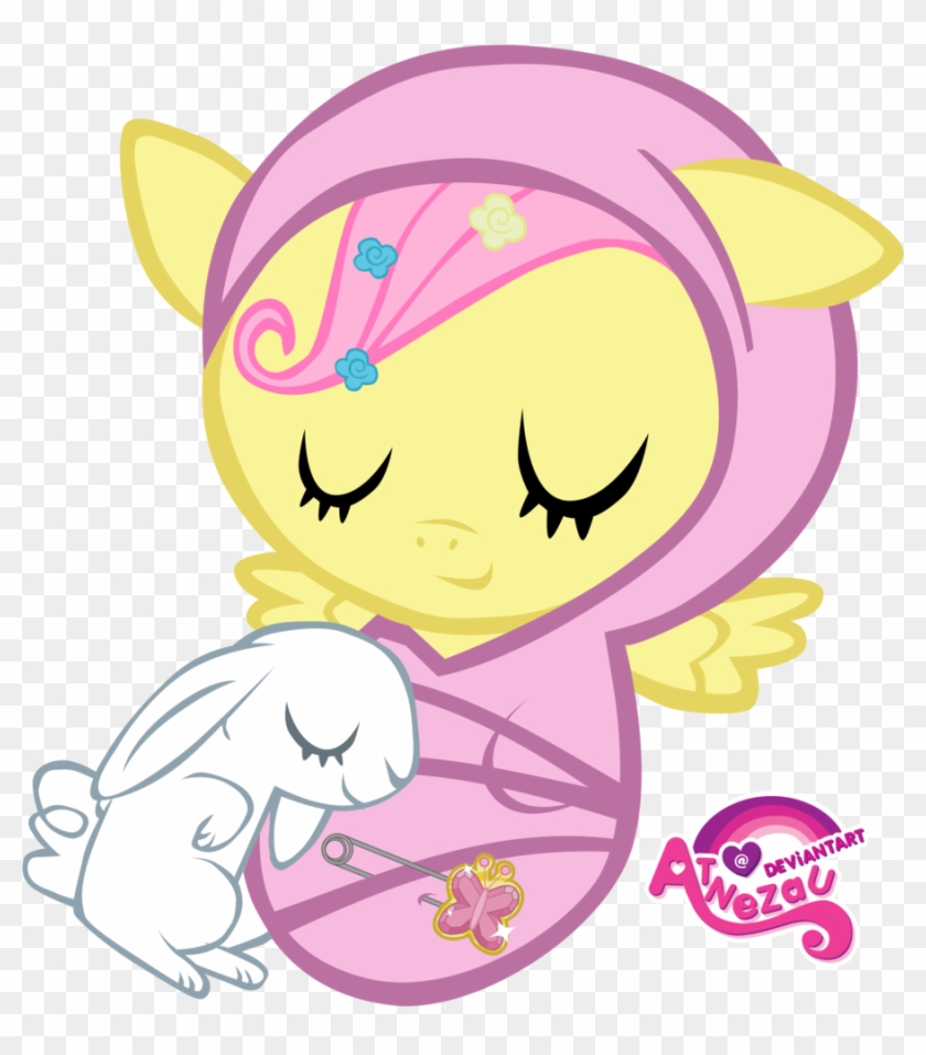 Atnezau, Baby, Baby Blanket, Baby Pony, Blanket, Cute, - My Little Pony Baby Fluttershy #647865