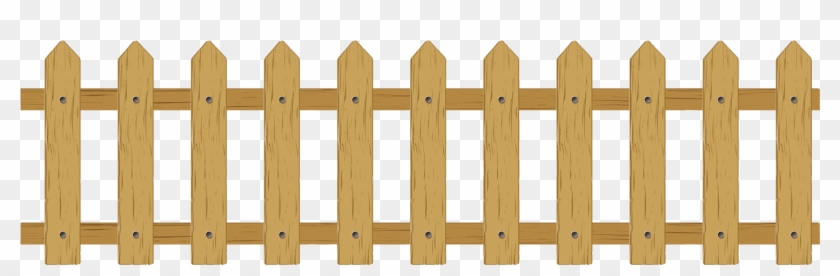 Picket Fence Cartoon Clip Art - Wooden Fence #647873