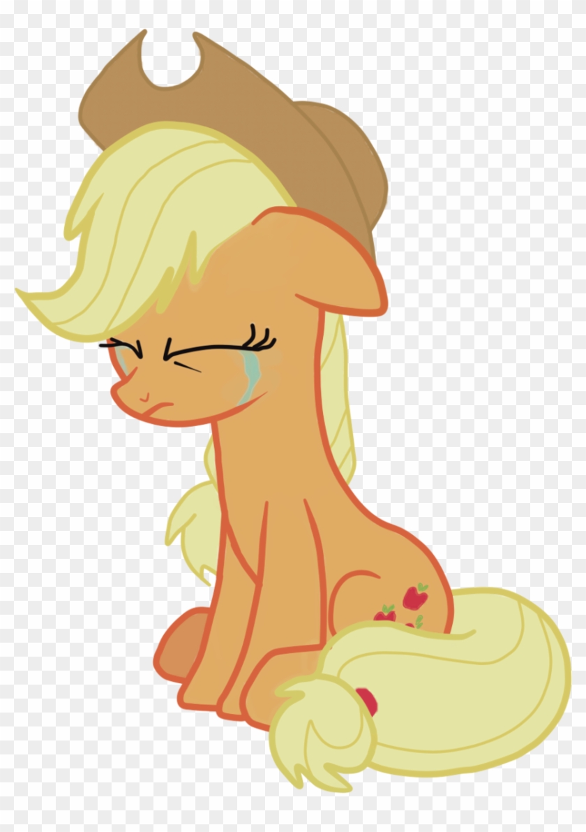 Applejack Crying Vector By Michaelsety - My Little Pony Applejack Crying #647892