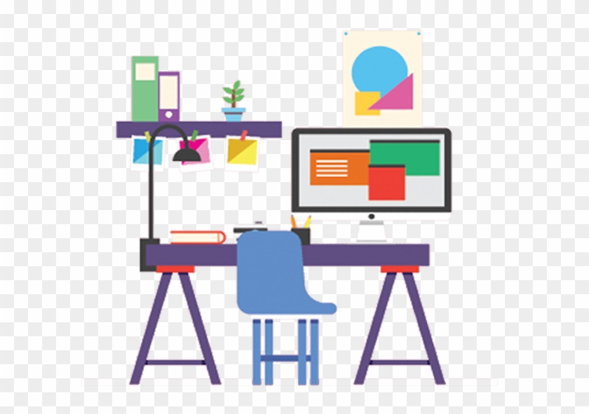 Application Development Services - Ux Designer Desk Graphic #647936