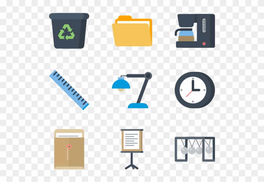 Stationery And Office Icon Set - Office Materials Icon #648323