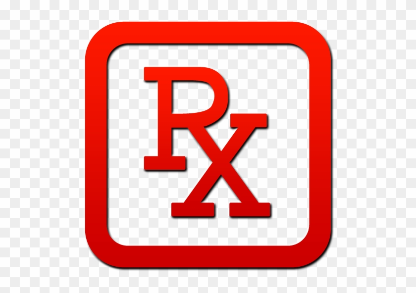 Rx Symbol Red Roman Frame - Rx Clipart Red #648372