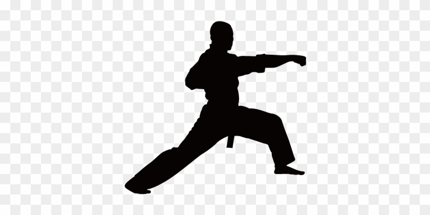 Martial Arts Karate Silhouette Clip Art - Tae Kwon Do Clipart #648433