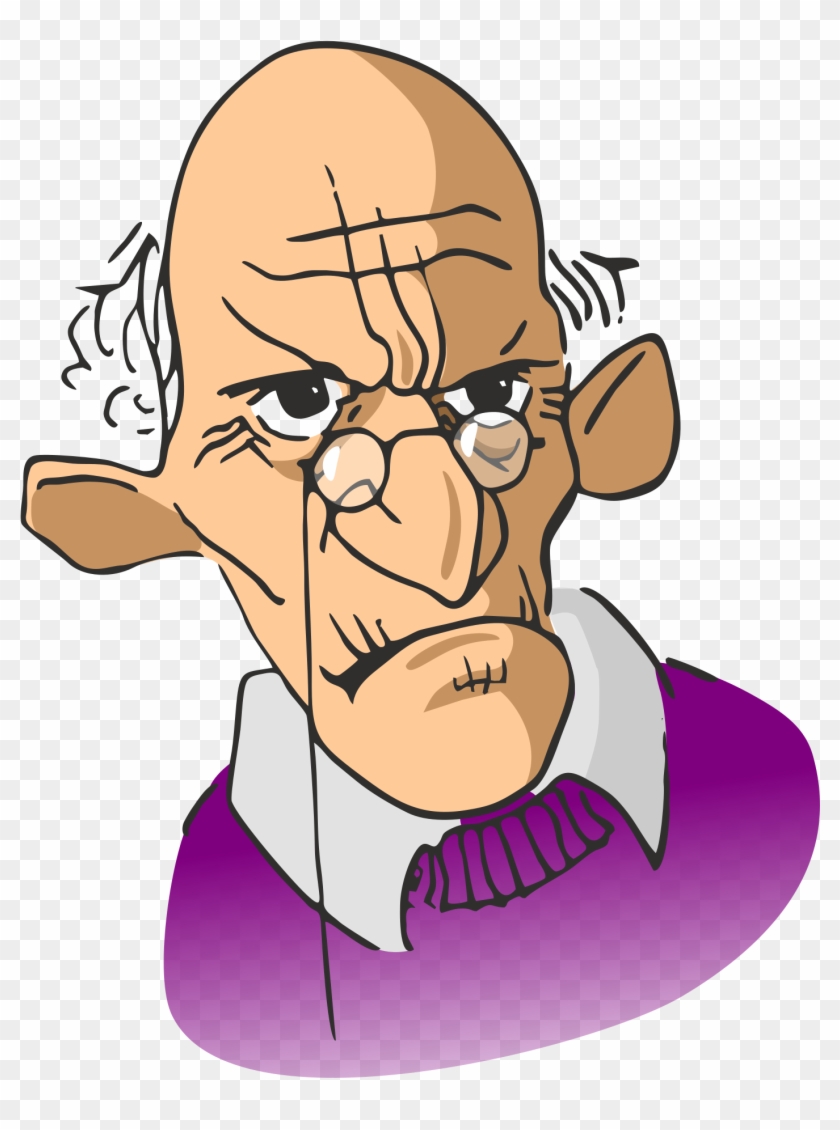 Clipart Old Man - Grumpy Old Man Clipart #648458