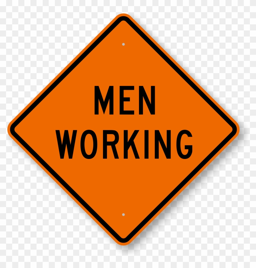 Sign Clipart Man At Work - Road Work Ahead Sign #648529