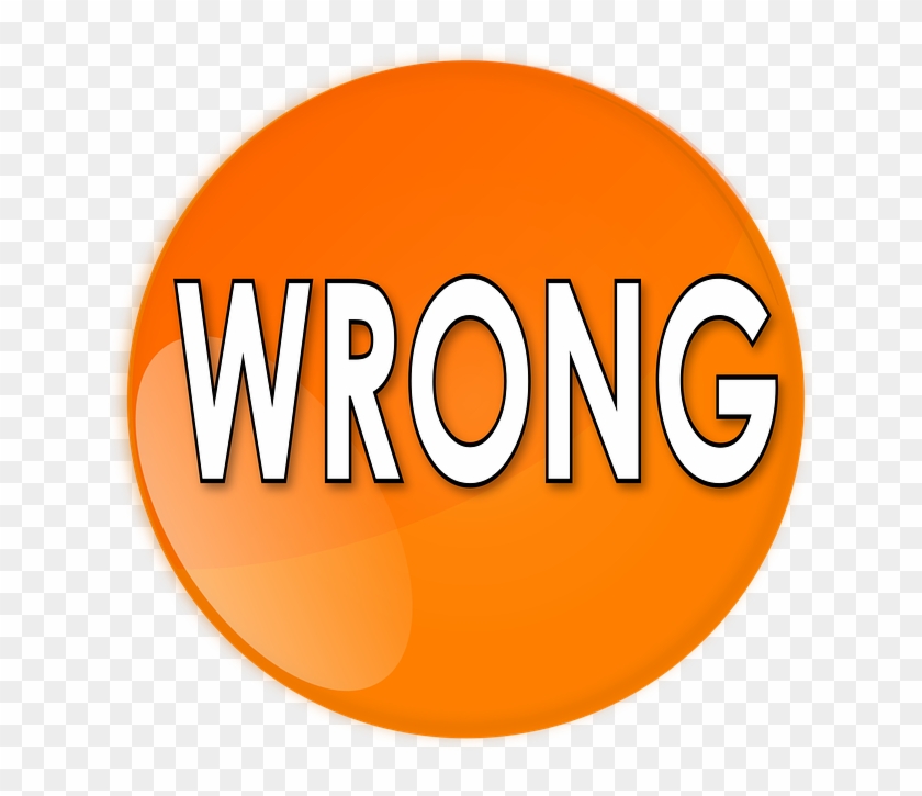 Wrong, Button, Orange, Icon, Symbol, Sign, Simple - Circle #648531