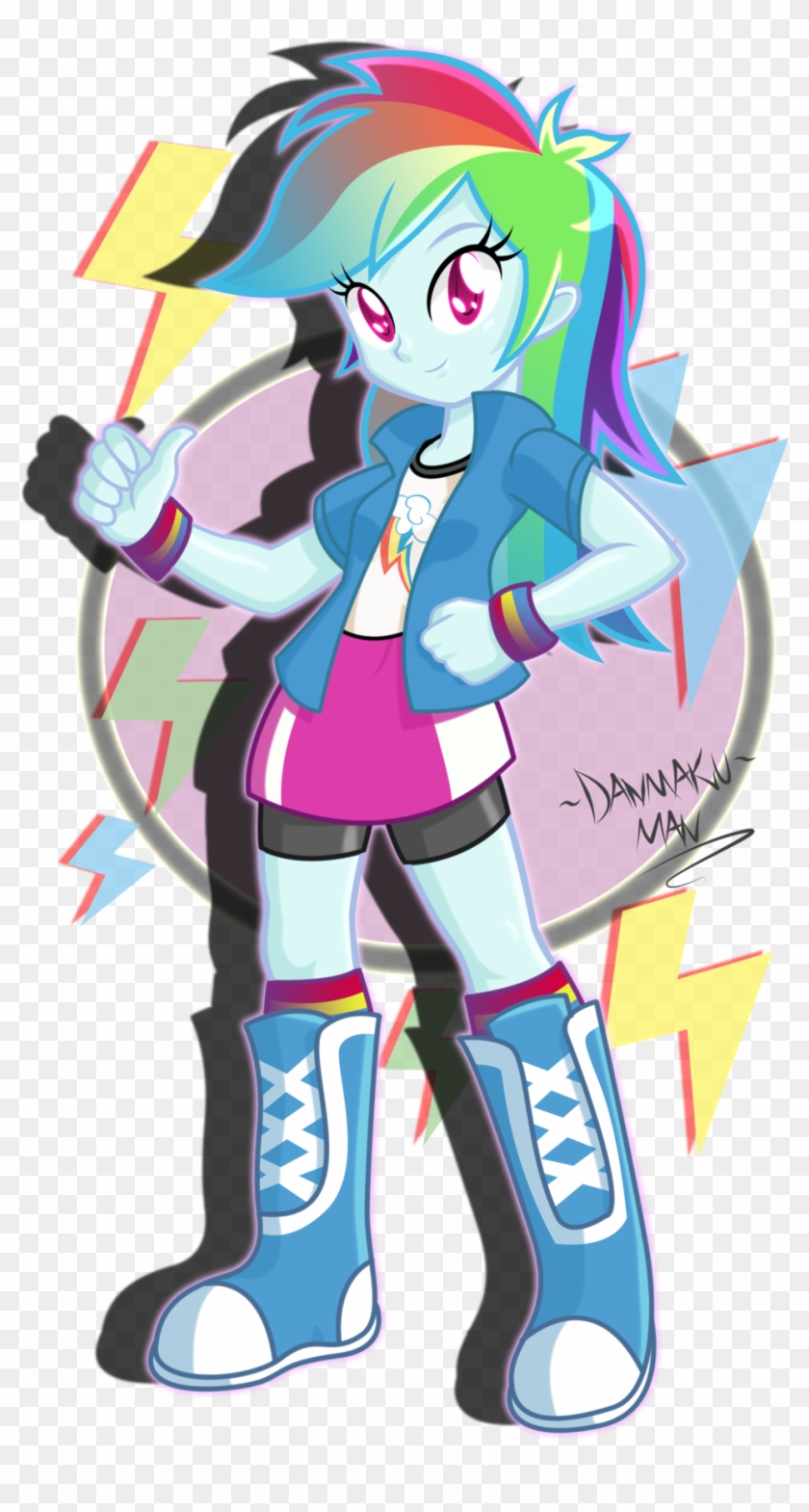 Rainbow Dash Sunset Shimmer Twilight Sparkle Pinkie - Rainbow Dash Danmakuman #648639