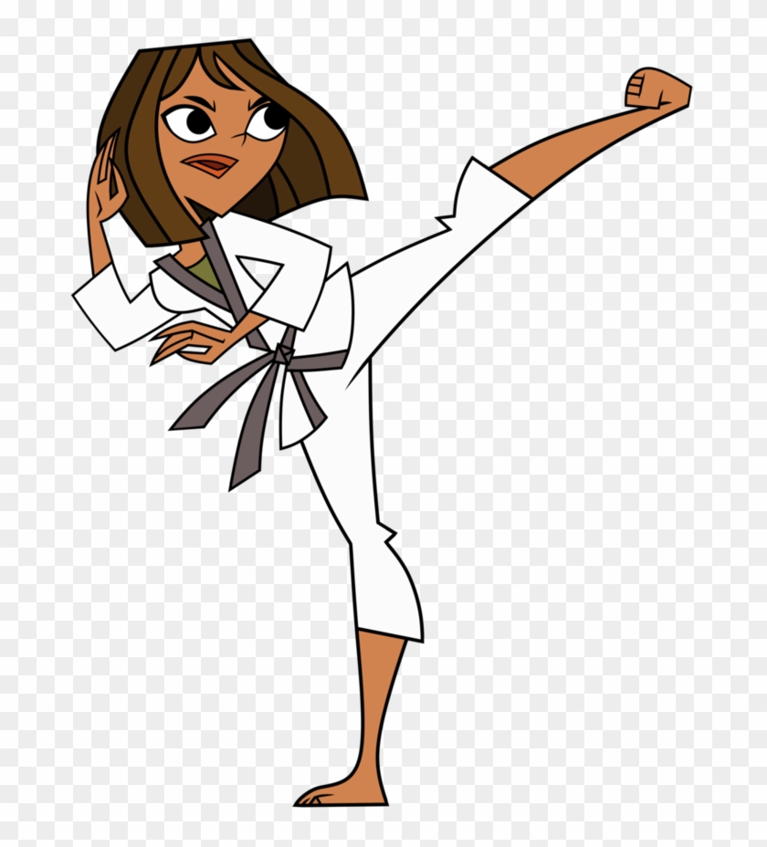 Courtney Karate Kick By Pastel-wannabe - Cartoon - Free Transparent PNG  Clipart Images Download
