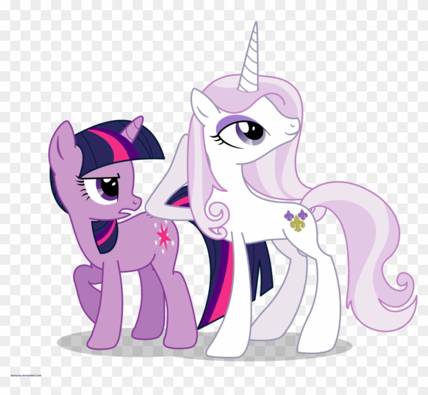 Fleur The Posing Pony And Twilight Sparkle - Fleur De Lis Pony #648710