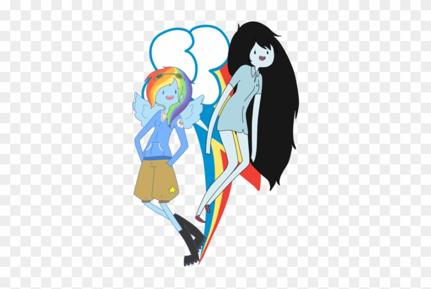My Little Pony Friendship Is Magic Wallpaper Called - Rainbow Dash And Marceline #648785