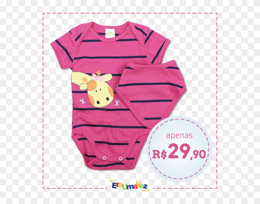 Body Manga Curta Bordado De Girafa Com Bandana Best - Dog Clothes #648910