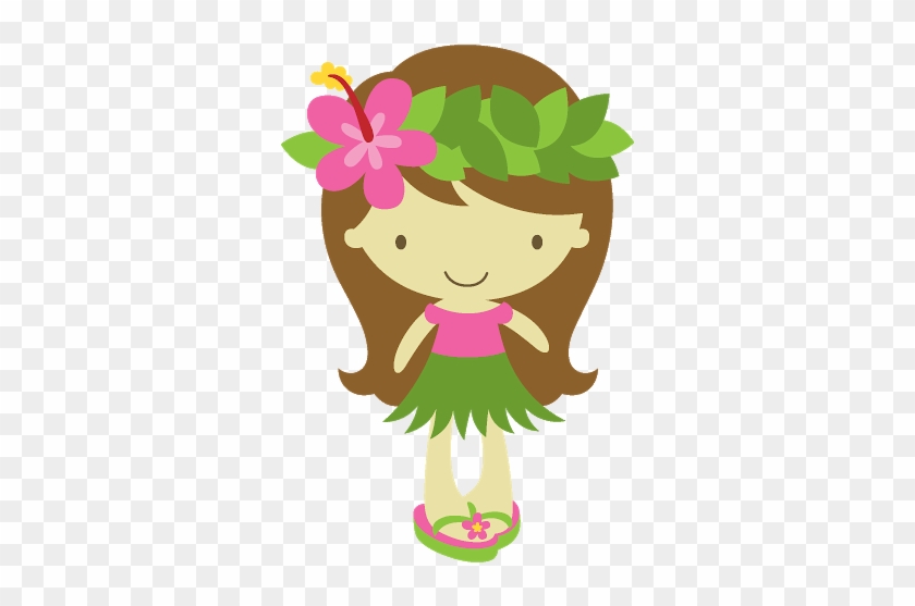 Hawaiian Parties, Hawaiian Baby, Luau Party, Party - Baby Hawaii Girl Clipart #648969