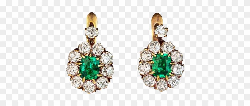 $6,900 Vintage Colombian Emerald And Diamond French - Emerald #649160