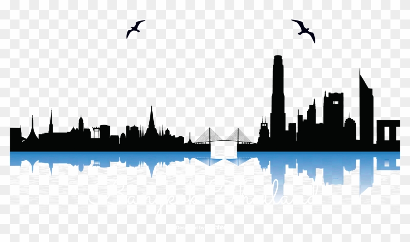 City Silhouette Vector Free - Bangkok Vector #649176