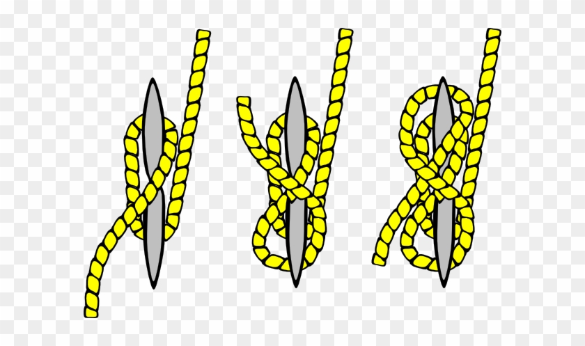 Free Vector Knot Illustration Clip Art - Cleat Hitch Knot #649301