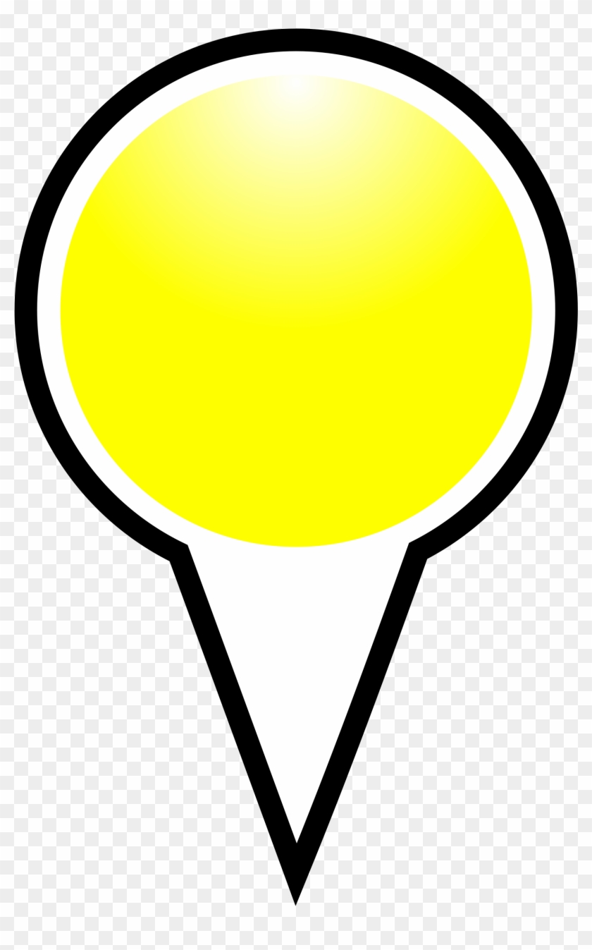 Marker Clipart Yellow - Map Marker Yellow Png #649331
