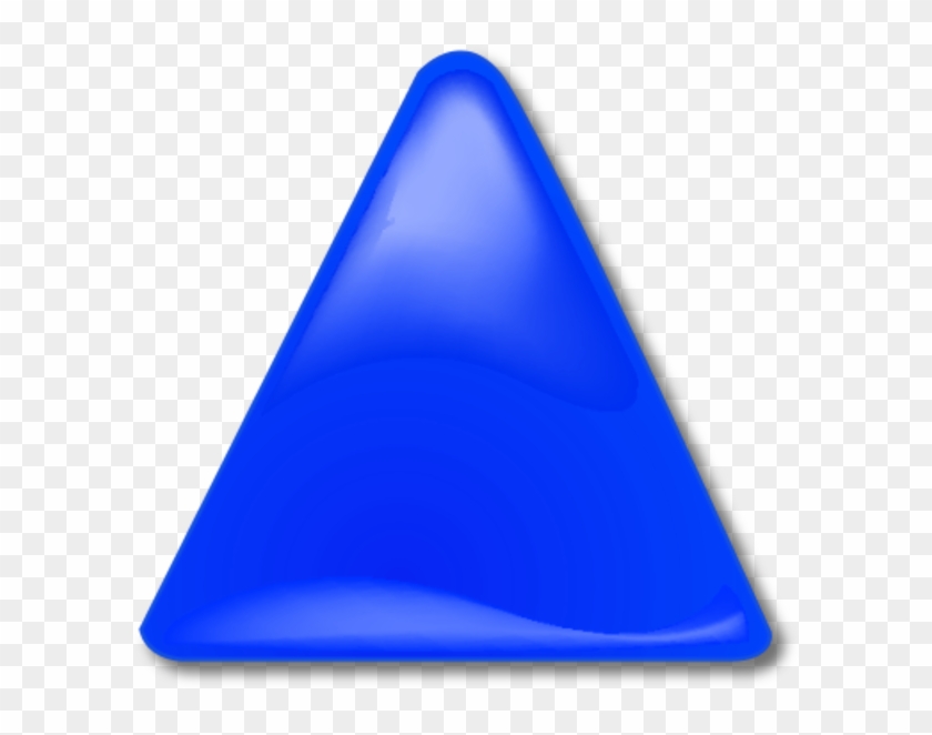 Triangle Clipart Blue - 3d Blue Triangle Png #649421