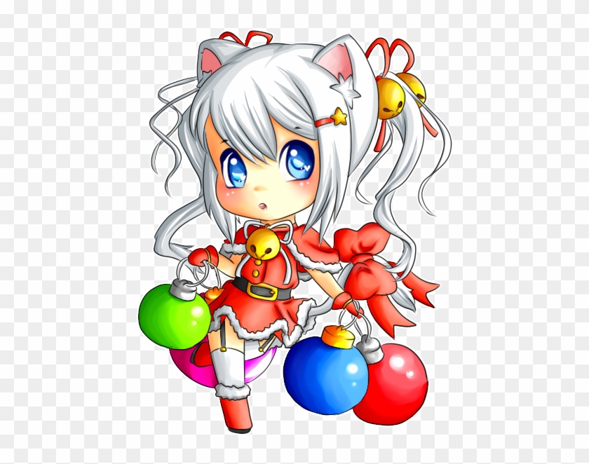 Christmas Neko 2o1o By The Orchestra System On Deviantart - Chibi Anime Christmas Elf #649432