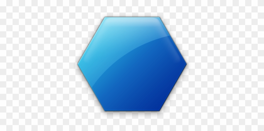 Hexagon Clipart Blue - 3d Hexagon Icon #649463