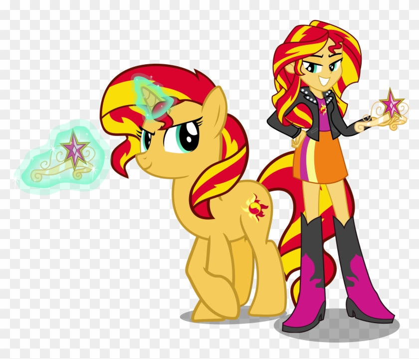 My Little Pony Sunset Shimmer Pony - Sunset Shimmer And Sunset Shimmer #649474