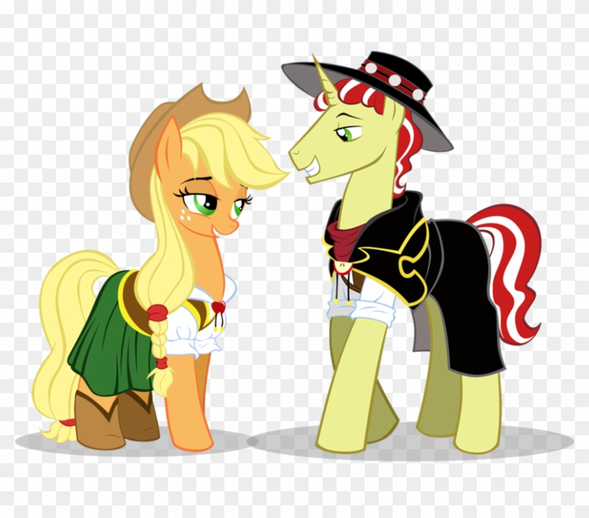 Flim And Applejack Wild West By Moostargazer On Deviantart - Applejack X Flim And Flam #649478