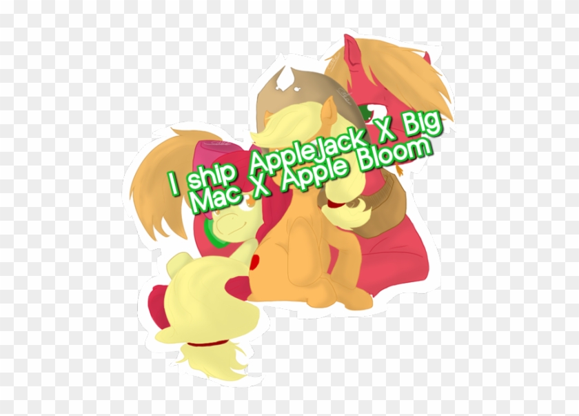 I Ship Applejack X Big Mac X Apple Bloom, And Its One - Ship #649506