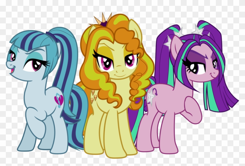 Why Don T We See Who Is Better By Thesh - Adagio Dazzle Sonata Dusk Aria Blaze Pony #649509