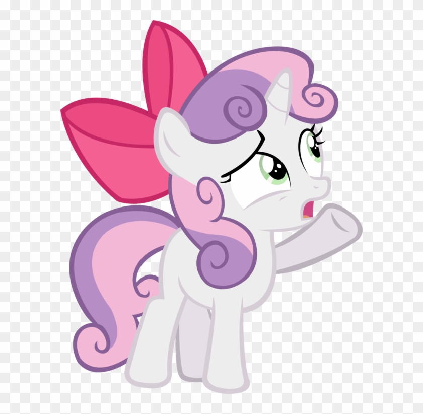 Sweetie Belle With Apple Bloom's Bow - Sweetie Belle And Applebloom #649549