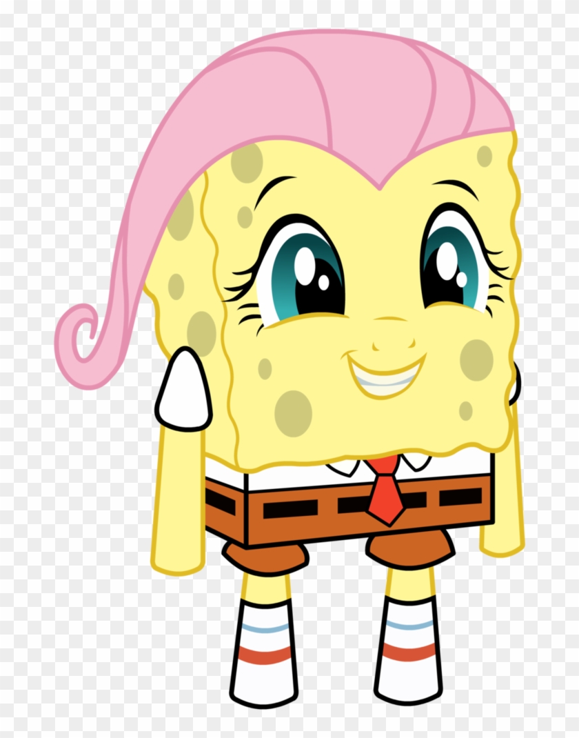 Artist Needed, Fluttershy, My Waifus Have Fused, Safe, - Spongebob With Transparent Background #649706
