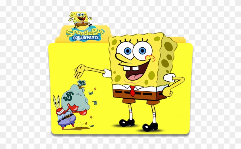 Spongebob Folder Icon By Sholang - Mr Krabs With Money #649730