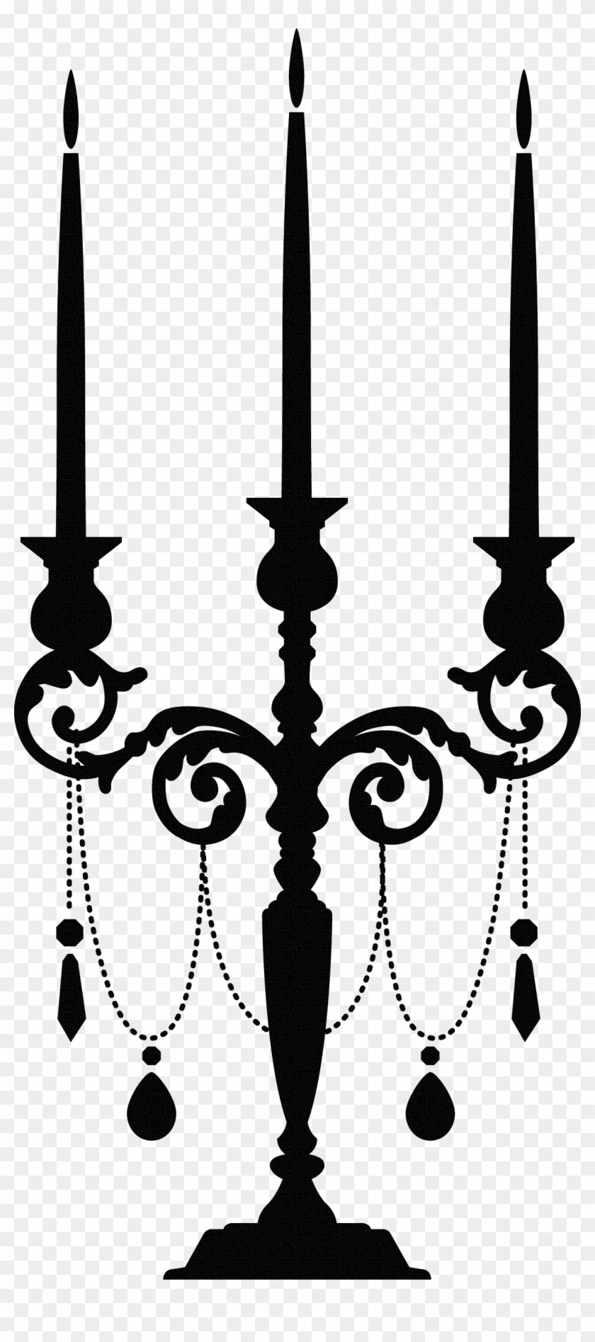 Clipart Png Coleccion Glamour - Candelabra Silhouette #649762