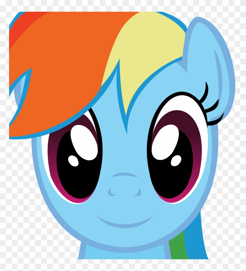 Rainbow Dash Face By Maybyaghost - Rainbow Dash Face Drawing #649812