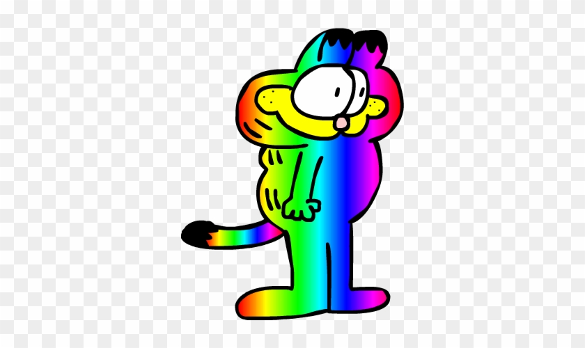 Garfield As The Rainbow Colors By Derekautistafmf5988 - Garfield As The Rainbow Colors By Derekautistafmf5988 #649816