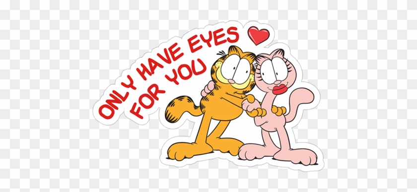 Sticker 11 From Collection «garfield Love» - Garfield 24: På Den Lyserøde Sky Jim Davis Tegneserie #649905