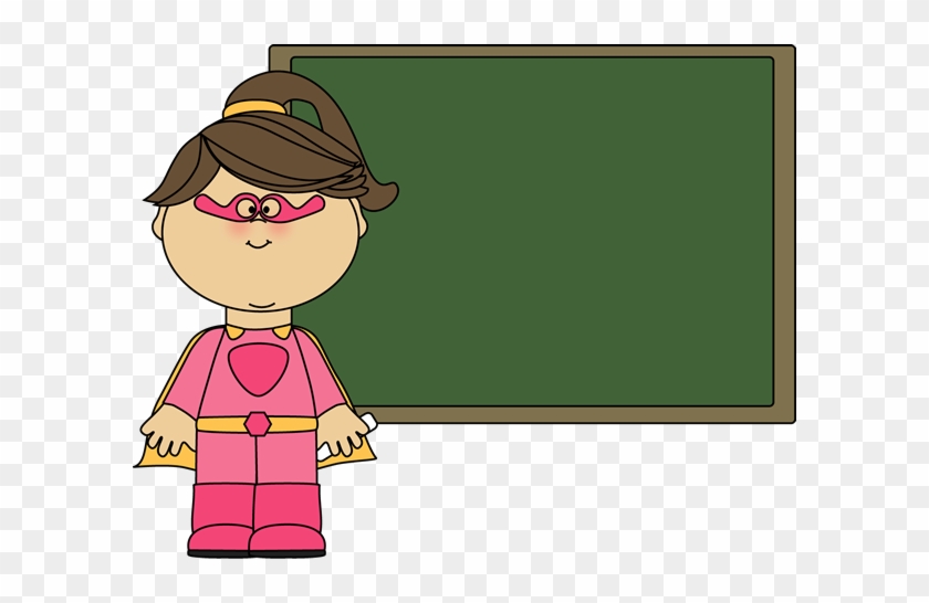 Classroom Background Clipart - Teacher Super Hero Clip Art #649963