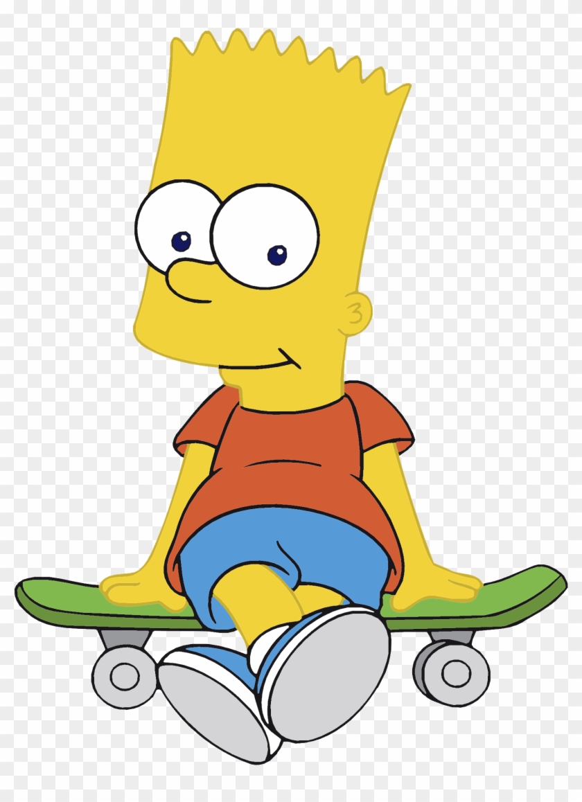 Arthony70100 21 0 Bart Simpson In Pnf/milo Murphy's - Bart Simpson Sitting On Skateboard #649983