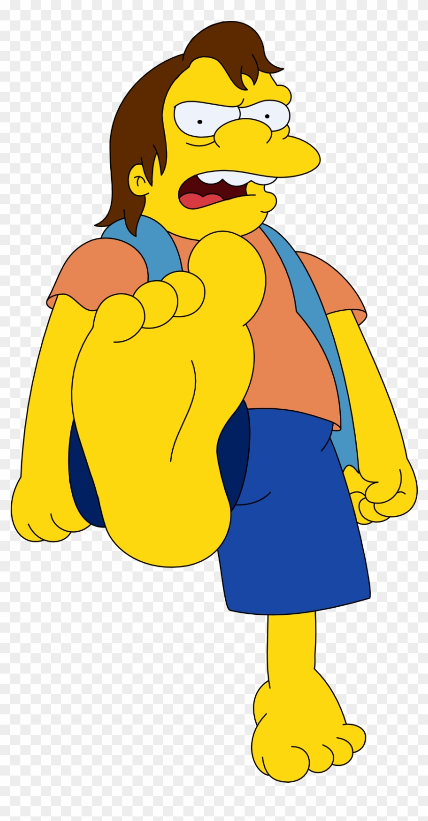 Nelson Muntz And His Feet By Skippy1989 - Bart Simpson Feet #650045