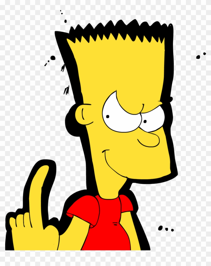Bart Simpson Middle Finger By Bartsimpsonfan2015 - Bart Simpson Middle Finger #650054
