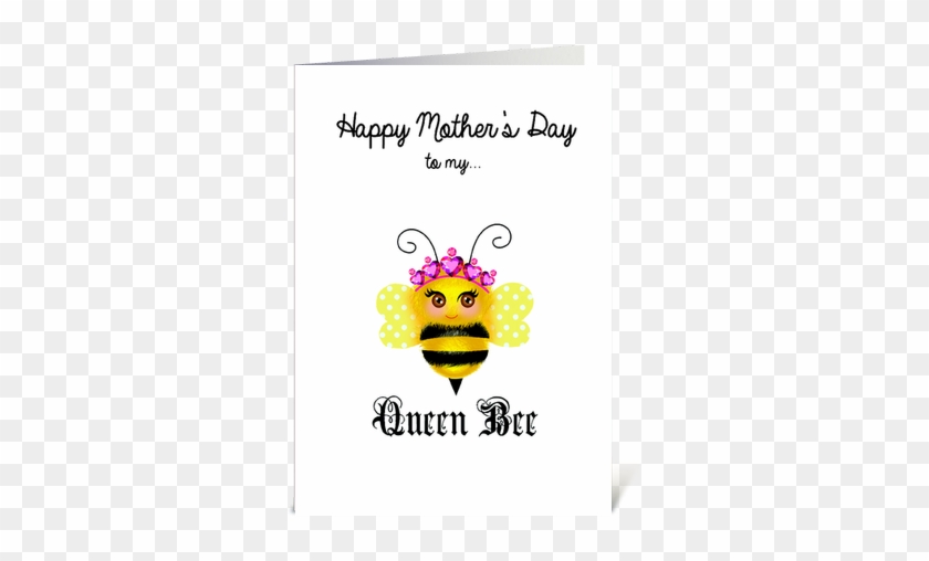Queen Mother Bee Greeting Card - Mothers Day Bees #650187