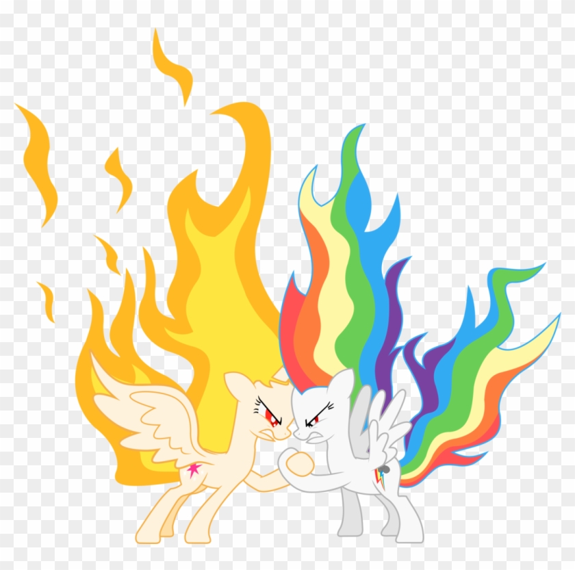 Flame Princess Twilight Vs Super Rainbow Dash By Hotsun6392 - My Little Pony Rainbow Dash Princess #650255