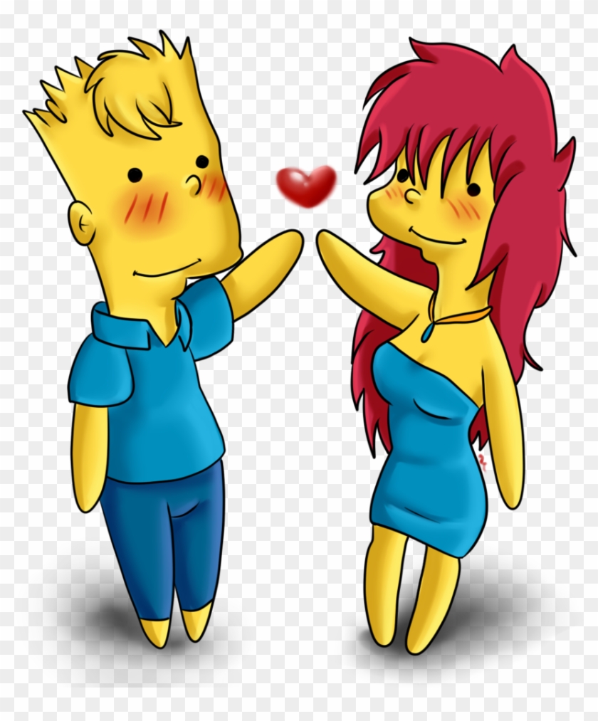 Bart And Kassandra Chibis By Mattgreoningfangirl9 Bart - Bart Simpson #650265