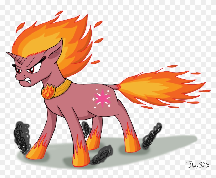 Twilight Sparkle Fire Form By Jboy32x - Cartoon #650431